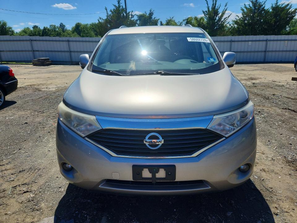 2013 Nissan Quest VIN JN8AE2KP1D9071788 COPART salvage auction — REAR END, NJ - CERT OF TITLE-SALVAGE, sold $225 on 2026-07-29 (photo 5)
