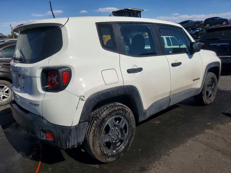 2018 Jeep Renegade VIN ZACCJBAB5JPH68557 COPART salvage auction — REAR END, Ca - Certificate Of Title, sold $3,500 on 2026-07-21 (photo 3)