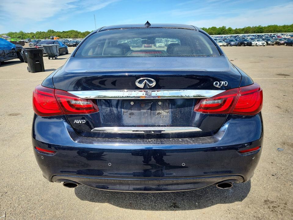 2019 Infiniti Q70 VIN JN1BY1AR8KM586000 COPART salvage auction — FRONT END, Ny - Mv-907A Salvage Certificate, sold $625 on 2026-07-22 (photo 6)