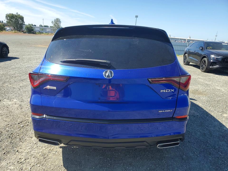 2022 Acura Mdx VIN 5J8YE1H00NL045154 COPART salvage auction — ALL OVER, Ca - Salvage Certificate, sold $8,000 on 2026-07-02 (photo 6)