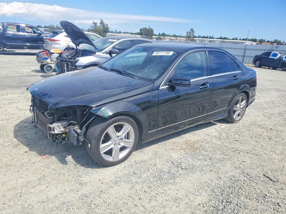 2010 Mercedes-benz C class VIN WDDGF5EB0AR125992 COPART salvage auction — FRONT END, CA - SALVAGE CERTIFICATE, sold $250 on 2026-07-21 (photo 1)