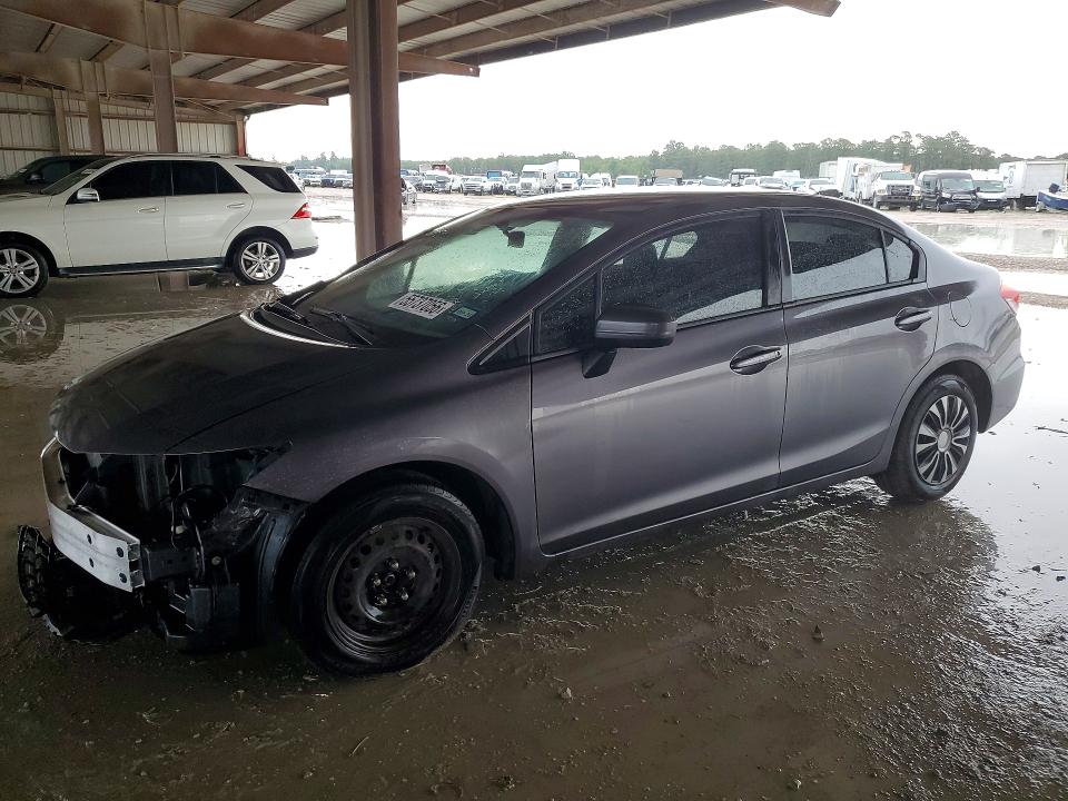2014 Honda Civic VIN 19XFB2F55EE041466 COPART salvage auction — SIDE, Tx - Salvage Vehicle Title, sold $950 on 2026-07-10 (photo 1)