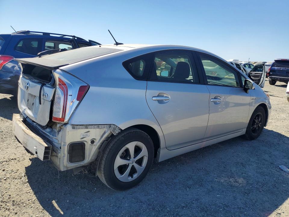 2014 Toyota Prius VIN JTDKN3DU3E0391984 COPART salvage auction — REAR END, Ca - Salvage Certificate, sold $4,500 on 2026-07-02 (photo 3)