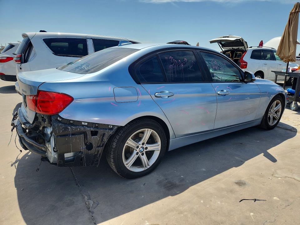 2015 BMW 3er VIN WBA3C1C56FK120249 COPART salvage auction — REAR END, Tx - Salvage Vehicle Title, sold $1,800 on 2026-08-20 (photo 3)