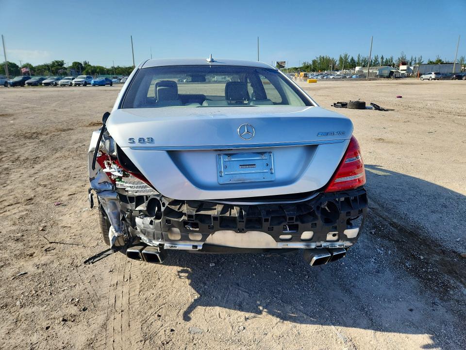 2012 Mercedes-benz S-klasse amg VIN WDDNG7EB8CA445031 COPART salvage auction — REAR END, Fl - Cert Of Title Slvg Rebuildable, sold $9,800 on 2026-07-09 (photo 6)