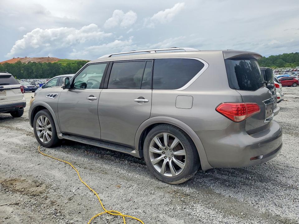 2011 Infiniti Qx56 VIN JN8AZ2NF3B9502717 COPART salvage auction — MECHANICAL, Ga - Certificate Of Title, sold $1,100 on 2026-07-27 (photo 2)