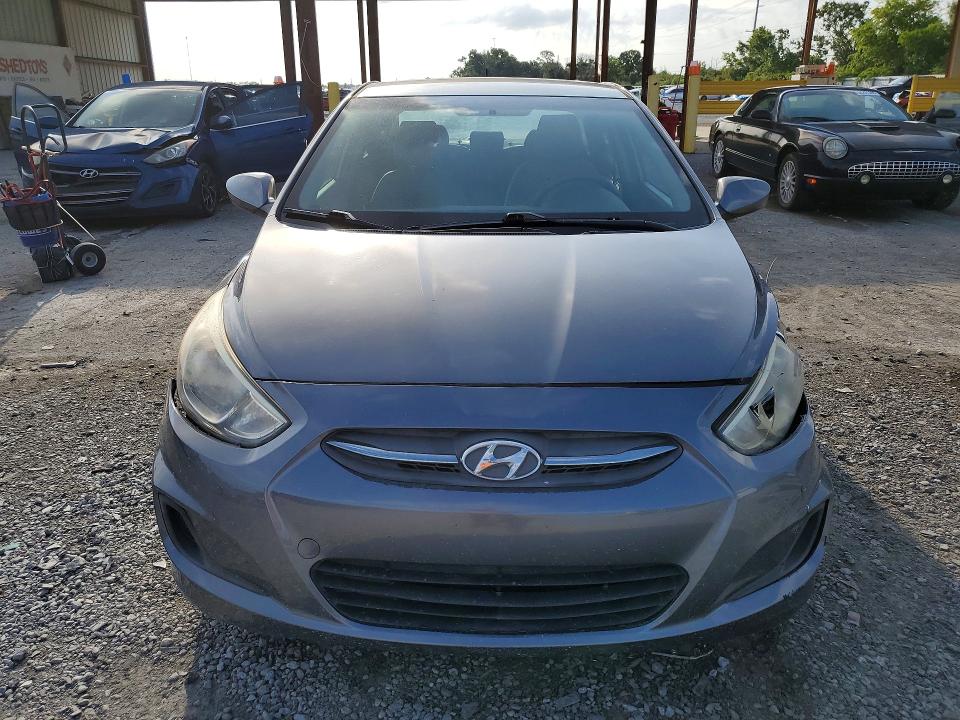 2016 Hyundai Accent VIN KMHCT4AE9GU106029 COPART salvage auction — FRONT END, Fl - Cert Of Title Slvg Rebuildable, sold $550 on 2026-07-28 (photo 5)