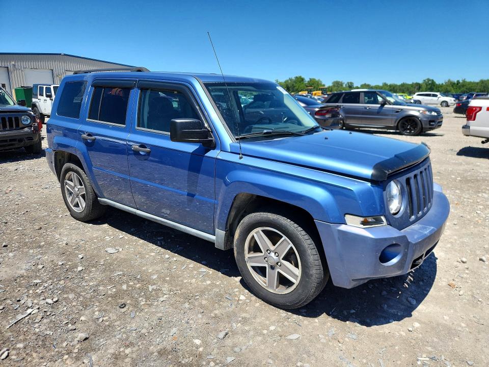 2007 Jeep Patriot VIN 1J8FF28W57D170623 COPART salvage auction — REAR END, Mo - Cert Of Title-Prior Salvage, sold $300 on 2026-07-08 (photo 4)