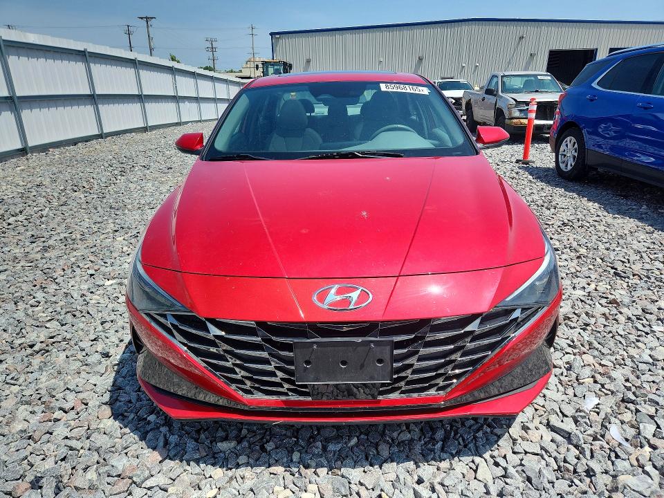 2021 Hyundai Elantra VIN 5NPLN4AG0MH014040 COPART salvage auction — WATER/FLOOD, Wi - Junked Vehicle Bill Of Sale, sold $4,000 on 2026-07-20 (photo 5)