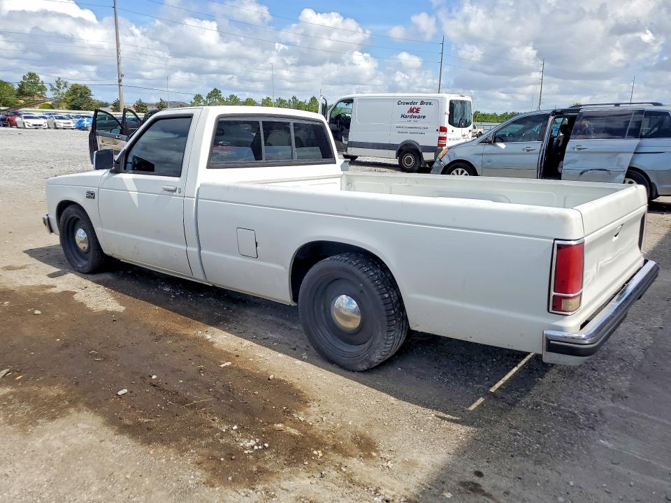 1989 Chevrolet S truck VIN 1GCCS14Z7K2277161 COPART salvage auction — UNDERCARRIAGE, Fl - Cert Of Title Slvg Rebuildable, sold $1,200 on 2026-07-06 (photo 2)