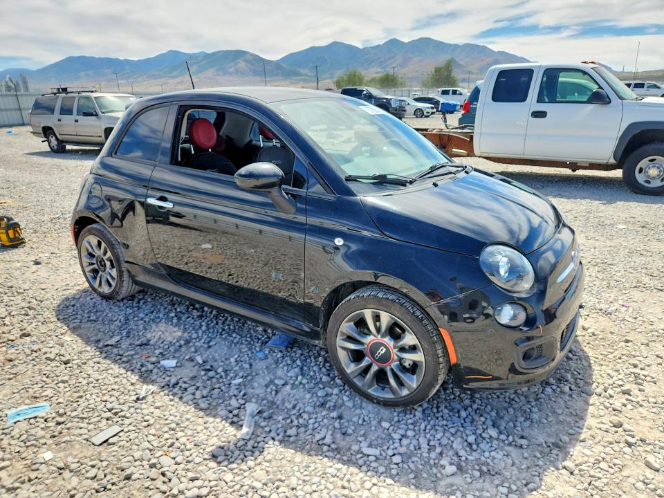 2017 Fiat 500 VIN 3C3CFFKR4HT553764 COPART salvage auction — SIDE, Ut - Salvage Certificate, sold $1,850 on 2026-07-10 (photo 4)
