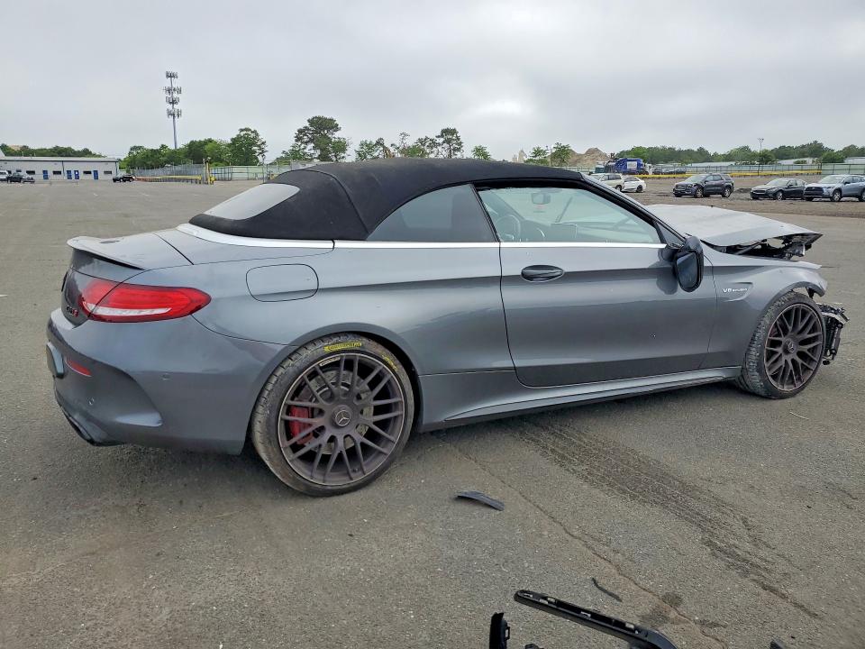 2017 Mercedes-benz C-klasse amg VIN WDDWK8HB5HF491706 COPART salvage auction — FRONT END, Ny - Mv-907A Salvage Certificate, sold $9,200 on 2026-08-07 (photo 3)