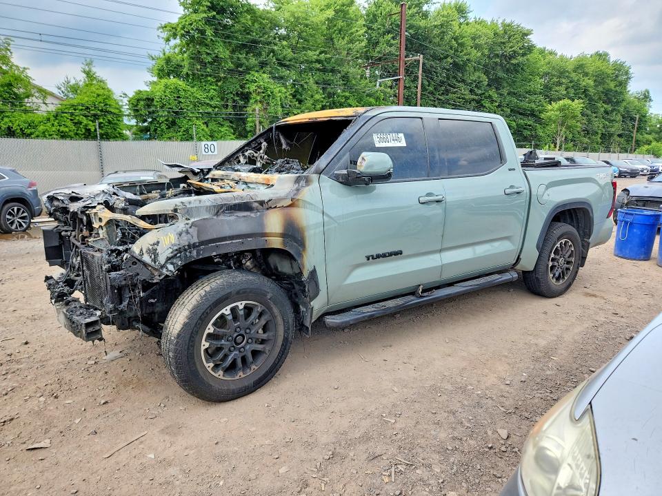 2022 Toyota Tundra VIN 5TFLA5DB1NX014295 COPART salvage auction — BURN, PA - CERTIFICATE OF SALVAGE, sold $7,000 on 2026-07-13 (photo 1)