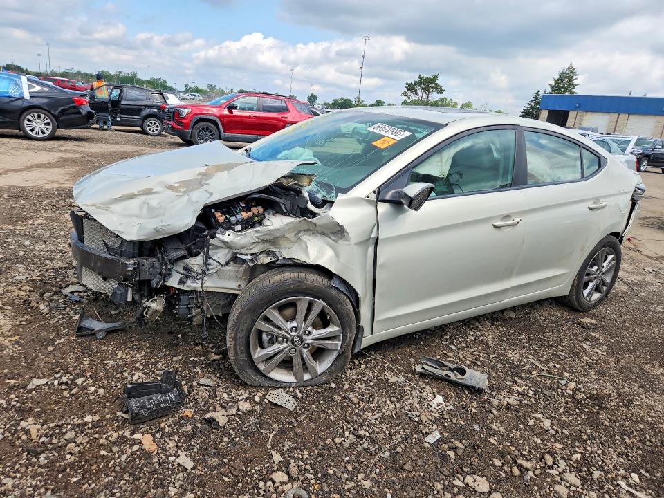 2018 Hyundai VIN KMHD84LF7JU623803 COPART salvage auction — FRONT END, Mi - Certificate Of Title, sold $450 on 2026-07-31 (photo 1)