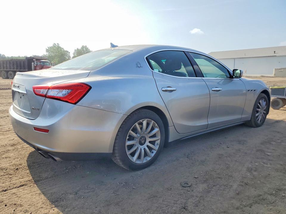 2014 Maserati Ghibli VIN ZAM57XSA2E1113283 COPART salvage auction — HAIL, Oh - Cert Of Title-Salvage, sold $4,400 on 2026-07-06 (photo 3)