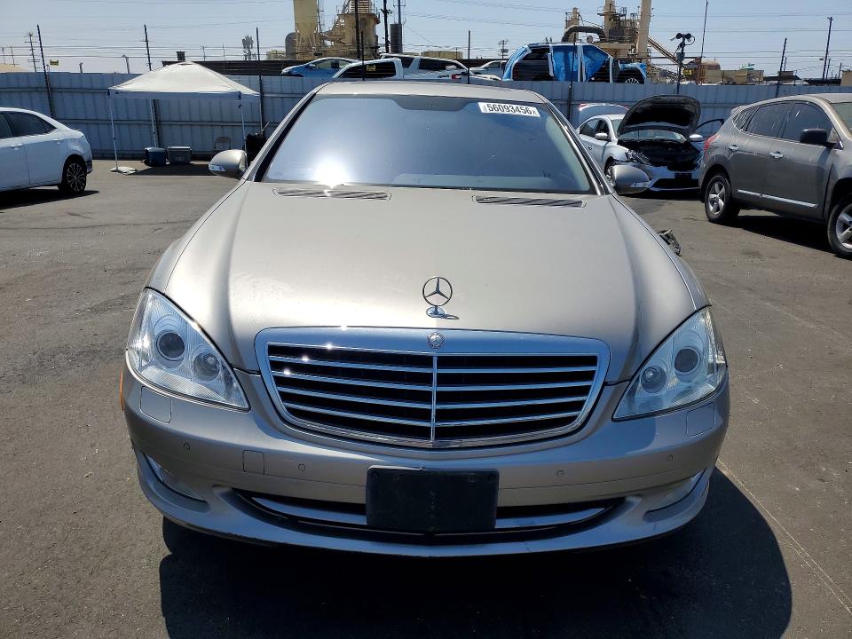 2007 Mercedes-benz S class VIN WDDNG71X87A021128 COPART salvage auction — MINOR DENT/SCRATCHES, CA - SALVAGE CERTIFICATE, sold $2,200 on 2026-07-15 (photo 5)