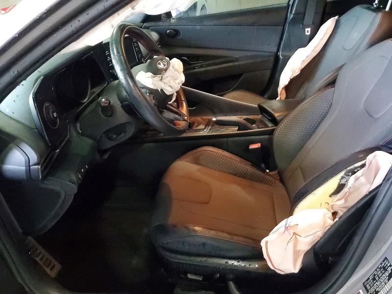 2021 Hyundai Elantra VIN KMHLR4AF6MU106329 COPART salvage auction — FRONT END, Ga - Cert Of Title-Salvage, sold $250 on 2026-07-30 (photo 7)