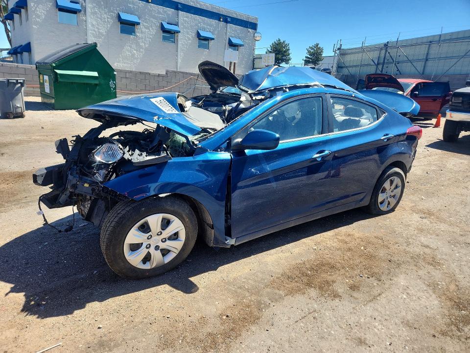 2016 Hyundai Elantra VIN KMHDH4AE5GU640683 COPART salvage auction — SIDE, Co - Salvage Title, sold $175 on 2026-07-06 (photo 1)