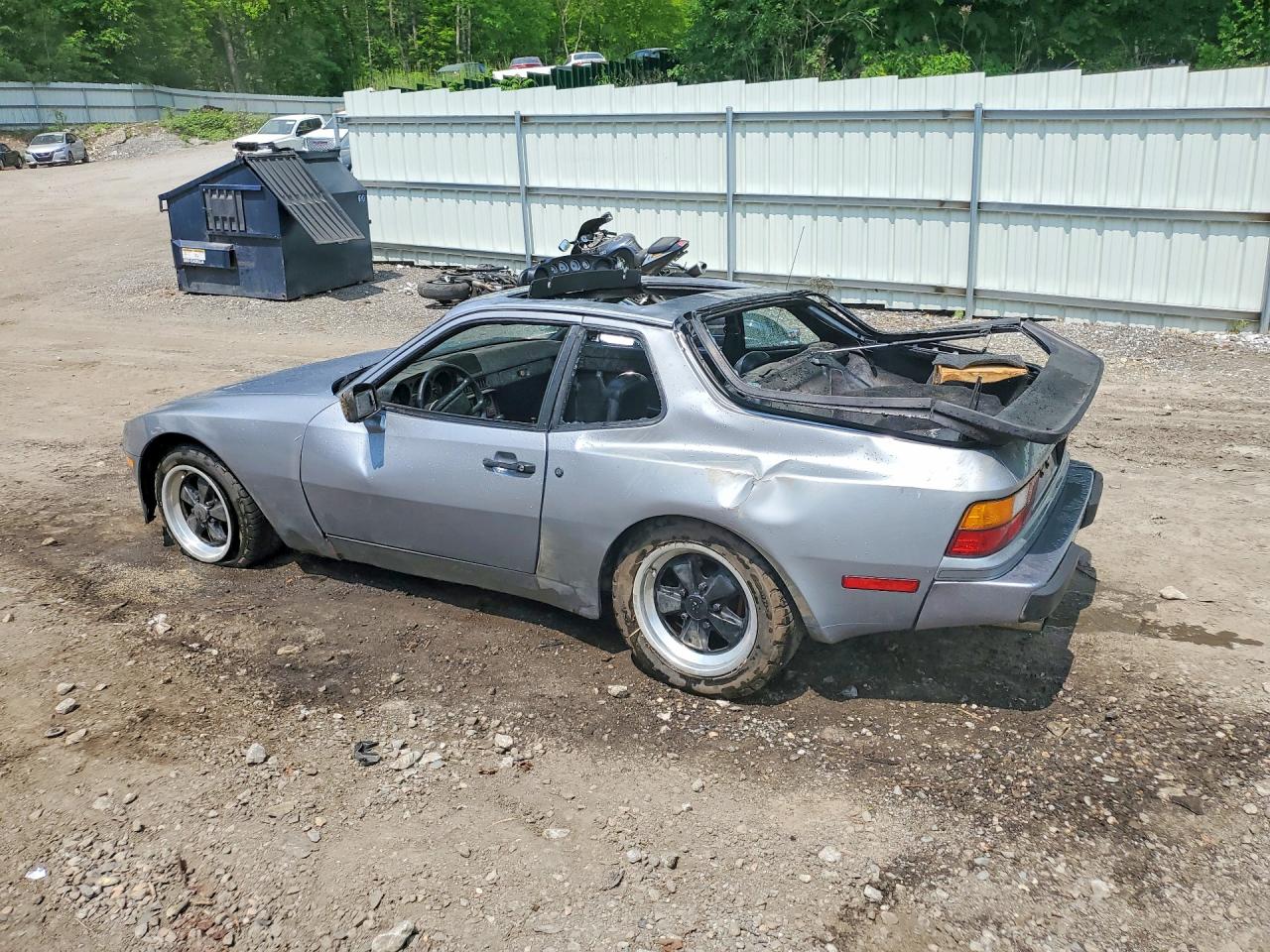 1983 Porsche 944 VIN WP0AA0940DN453471 COPART salvage auction — Rollover, NY - MV-907A SALVAGE CERTIFICATE, sold $1,700 on 2026-06-29 (photo 2)