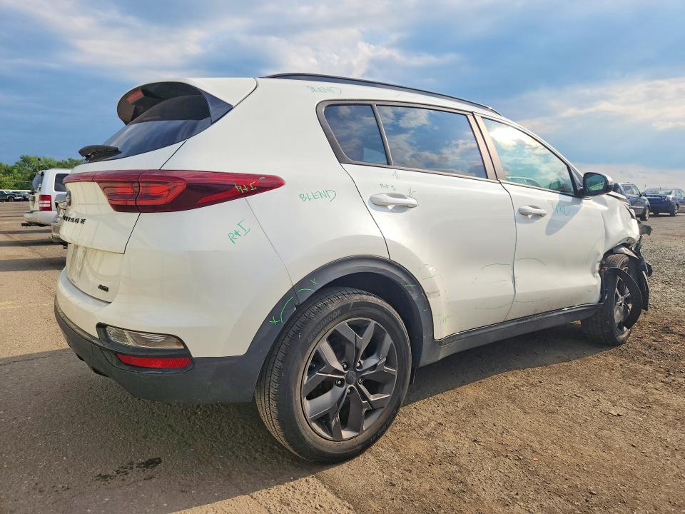 2022 Kia Sportage VIN KNDP6CACXN7957225 COPART salvage auction — FRONT END, Pa - Certificate Of Salvage, sold $5,400 on 2026-07-31 (photo 3)