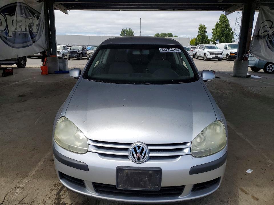 2009 Volkswagen Rabbit VIN WVWAB71K39W087474 COPART salvage auction — SIDE, Ca - Dis/Dlr/Exp Only Clean Title, sold $350 on 2026-07-02 (photo 5)
