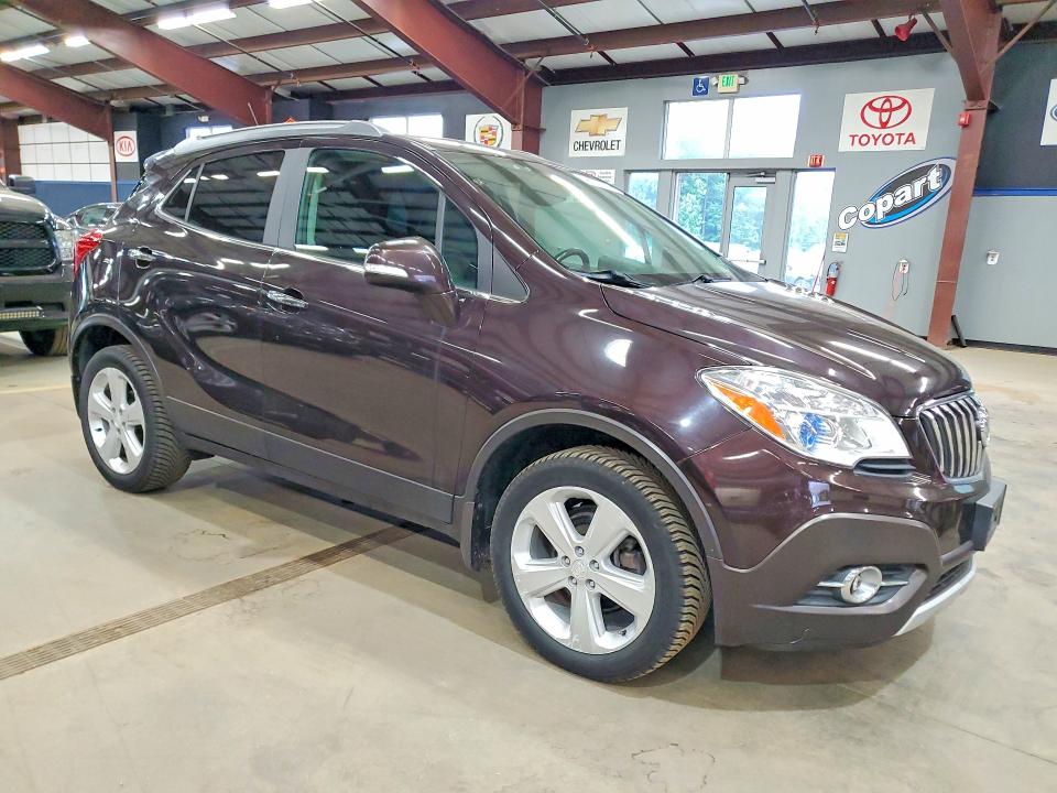 2015 Buick Encore VIN KL4CJGSB5FB267966 COPART salvage auction — FRONT END, Ma - Certificate Of Title, sold $1,850 on 2026-07-14 (photo 4)