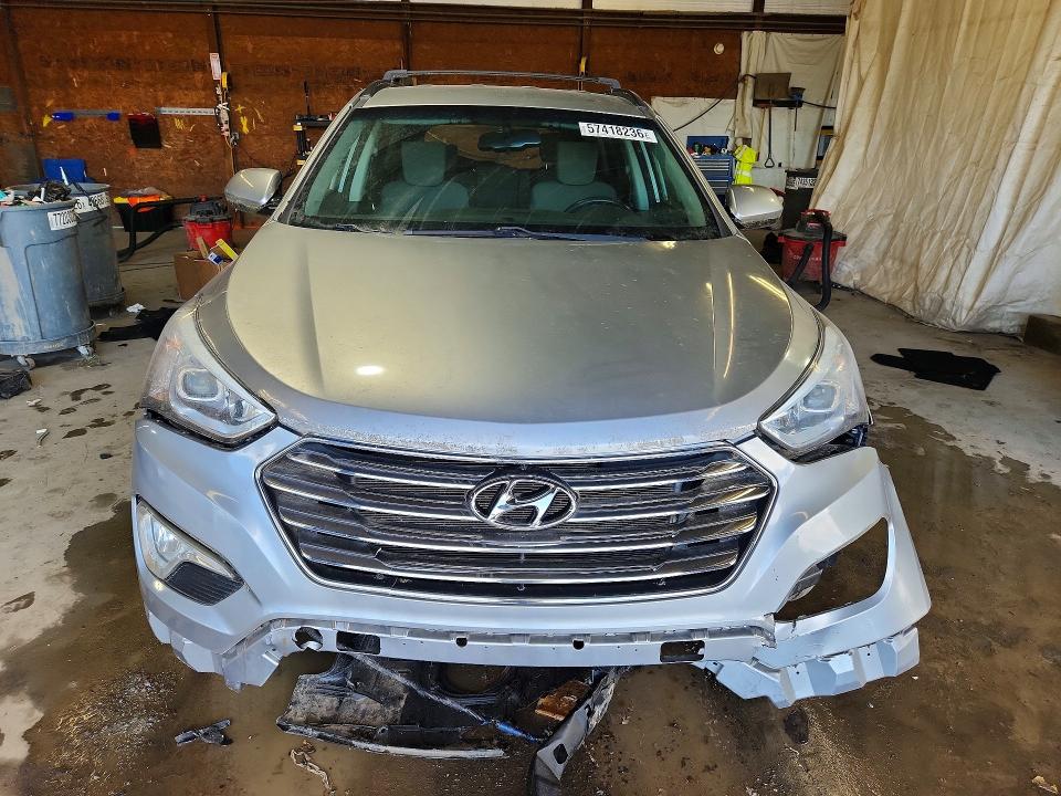 2014 Hyundai Santa fe VIN KM8SMDHF3EU066924 COPART salvage auction — FRONT END, Pa - Certificate Of Salvage, sold $1,500 on 2026-07-16 (photo 5)