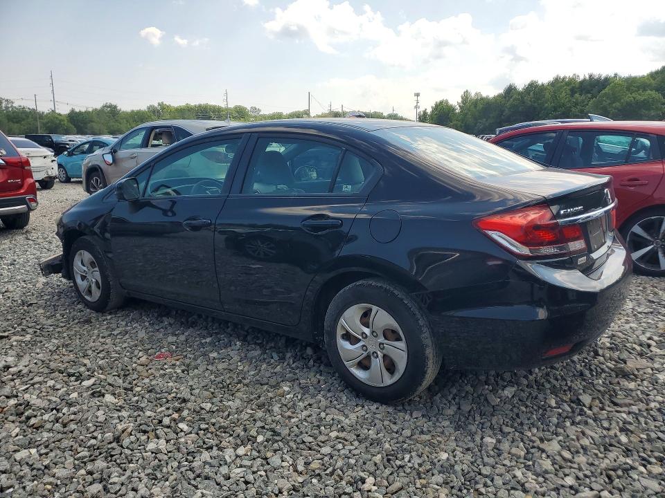 2013 Honda Civic VIN 2HGFB2F56DH524727 COPART salvage auction — FRONT END, Ma - Certificate Of Title, sold $1,150 on 2026-07-06 (photo 2)