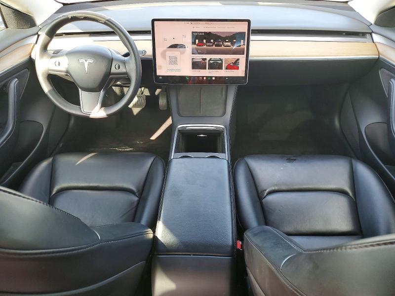 2022 Tesla Model 3 VIN 5YJ3E1EA4NF185202 COPART salvage auction — REAR END, TX - CERTIFICATE OF TITLE, sold $7,200 on 2026-07-08 (photo 8)