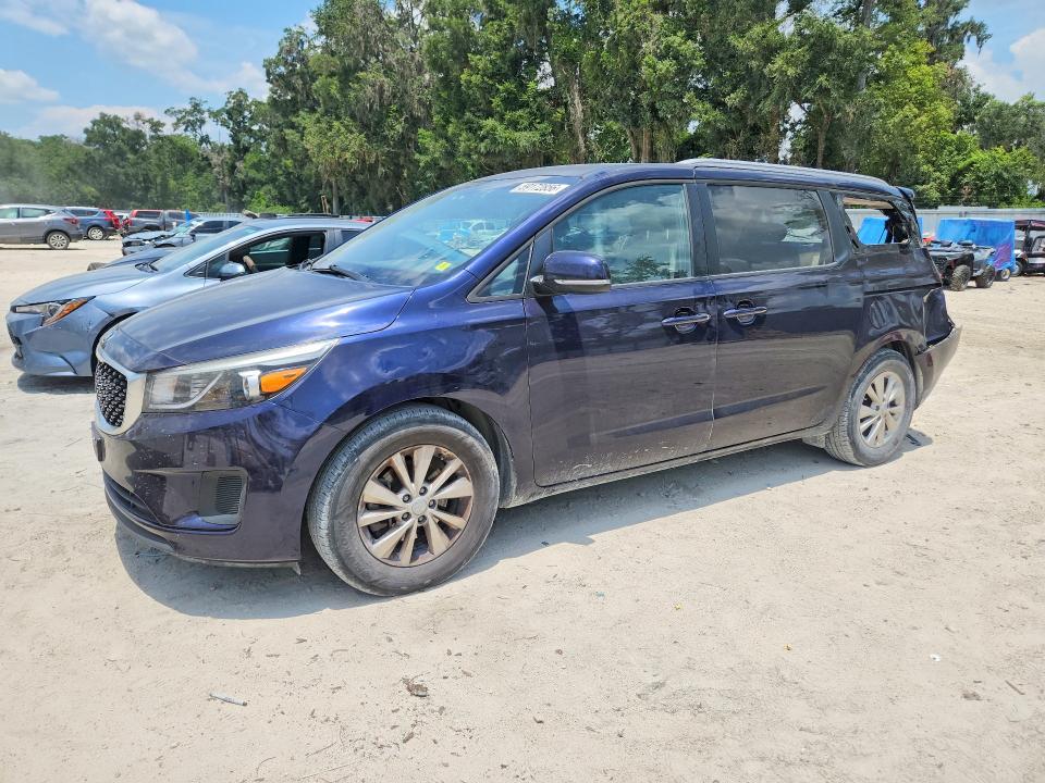 2018 Kia SEDONA VIN KNDMB5C19J6385988 COPART salvage auction — REAR END, Fl - Cert Of Title Slvg Rebuildable, sold $1,200 on 2026-07-28 (photo 1)