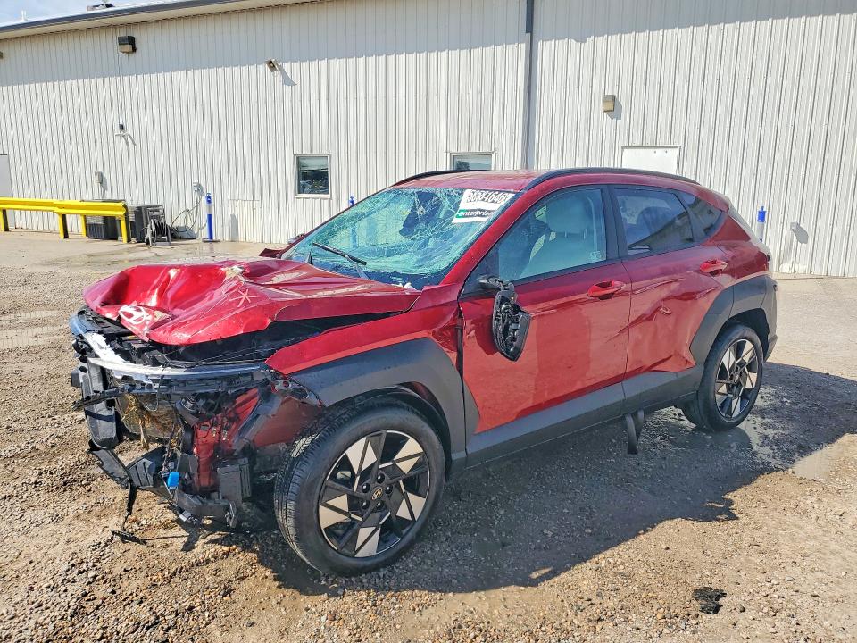 2025 Hyundai Kona VIN KM8HB3AB4SU340287 COPART salvage auction — FRONT END, Az - Cert Of Title - Salvage (P), sold $2,600 on 2026-07-13 (photo 1)