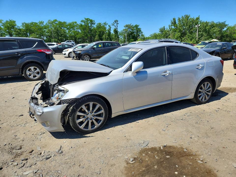 2007 Lexus Is 250 VIN JTHCK262372011521 COPART salvage auction — FRONT END, Md - Cert Of Salvage > 75% Damage, sold $1,300 on 2026-07-28 (photo 1)