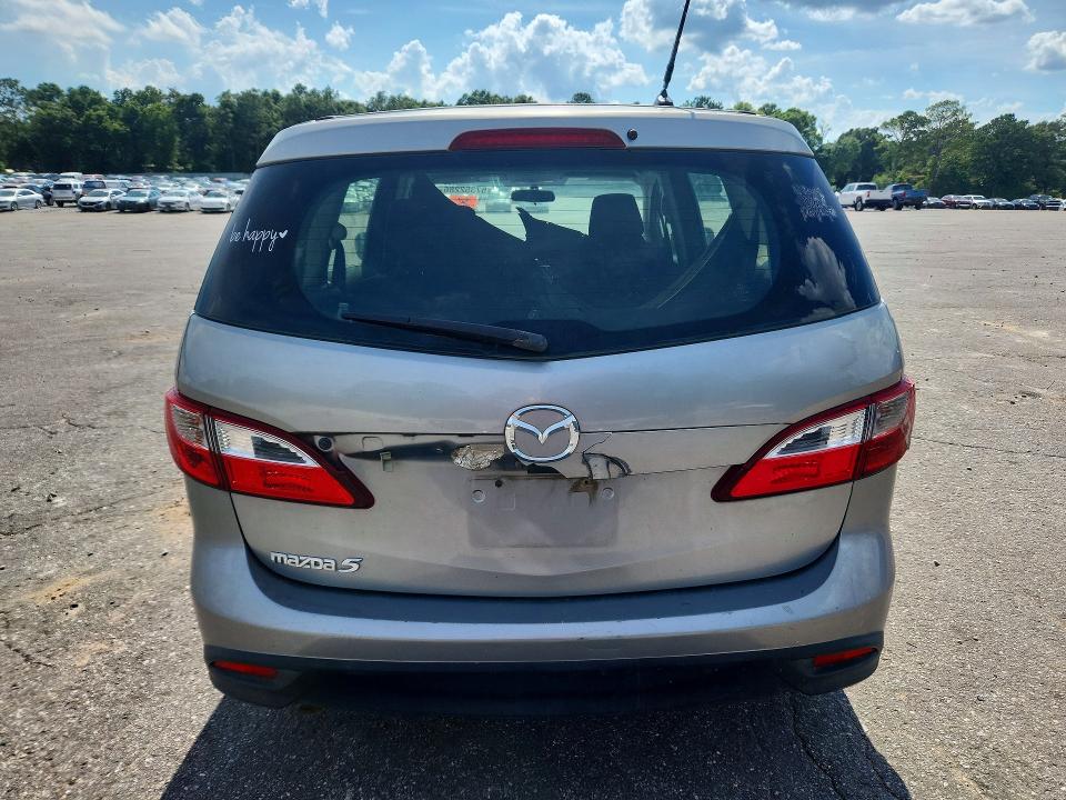 2012 Mazda 5 VIN JM1CW2BL6C0131579 COPART salvage auction — FRONT END, Al - Cert Of Title-Flood Salvage, sold $225 on 2026-07-13 (photo 6)