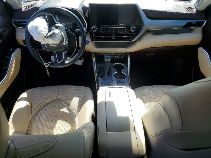 2021 Toyota Highlander VIN 5TDEBRCH6MS036543 COPART salvage auction — FRONT END, Pa - Certificate Of Salvage, sold $17,300 on 2026-07-10 (photo 8)