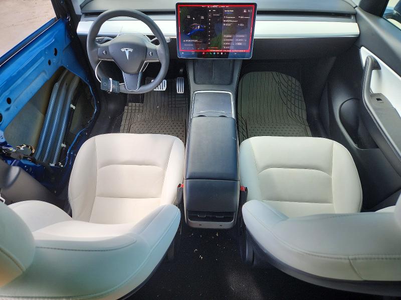 2021 Tesla Model y VIN 5YJYGDEF5MF270111 COPART salvage auction — FRONT END, Tx - Salvage Vehicle Title, sold $8,900 on 2026-07-02 (photo 8)