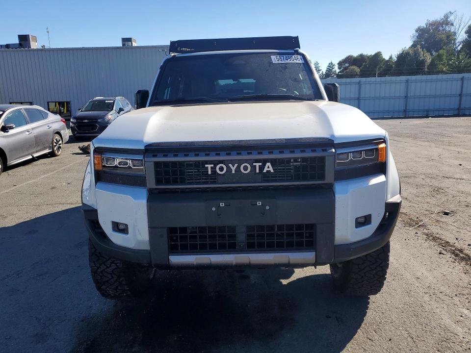 2025 Toyota Land cruiser VIN JTEABFAJ2S5017196 COPART salvage auction — REAR END, Ca - Salvage Certificate, sold $42,000 on 2026-07-06 (photo 5)