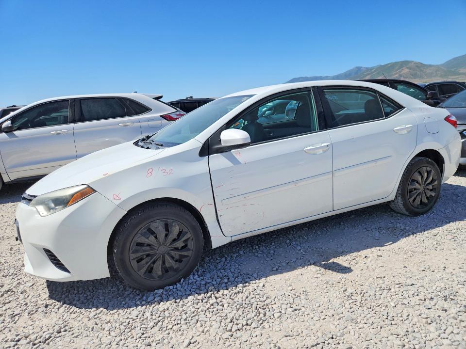 2016 Toyota Corolla VIN 5YFBURHE7GP378270 COPART salvage auction — MINOR DENT/SCRATCHES, Ut - Salvage Certificate, sold $4,550 on 2026-07-31 (photo 1)