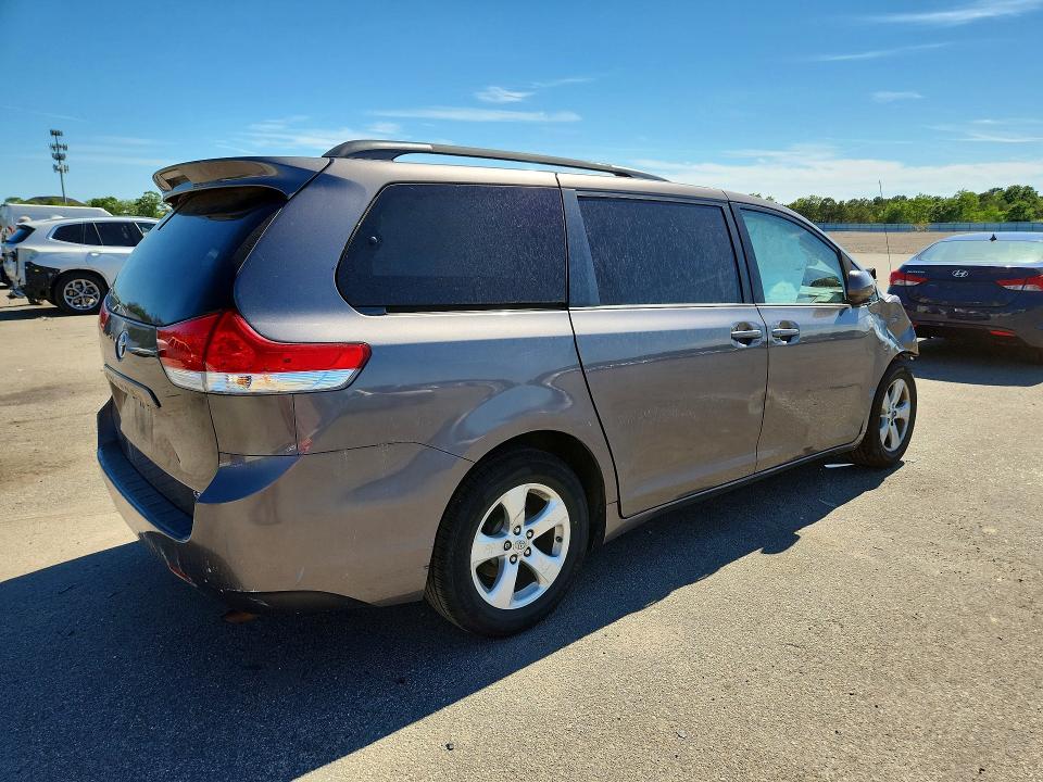 2014 Toyota Sienna VIN 5TDKK3DC6ES434193 COPART salvage auction — FRONT END, Ny - Mv-907A Salvage Certificate, sold $800 on 2026-07-08 (photo 3)