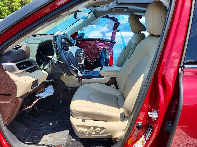 2020 Toyota Highlander VIN 5TDGZRAH2LS001908 COPART salvage auction — SIDE, Sc - Cert Of Title-Salvage, sold $8,300 on 2026-08-21 (photo 7)