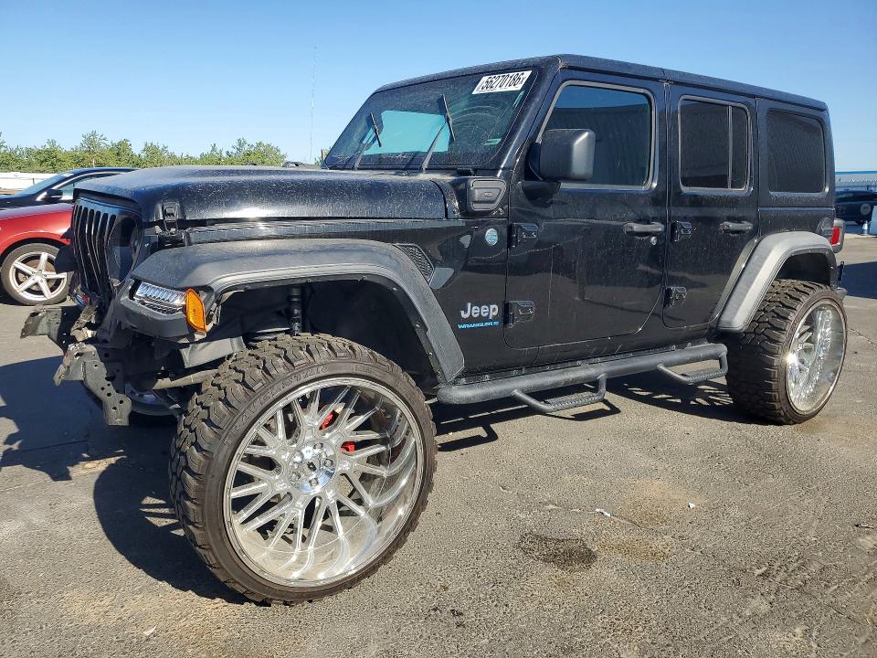 2023 Jeep Wrangler / VIN 1C4JJXN64PW652487 COPART salvage auction — FRONT END, Ca - Salvage Certificate, sold $12,800 on 2026-07-09 (photo 1)