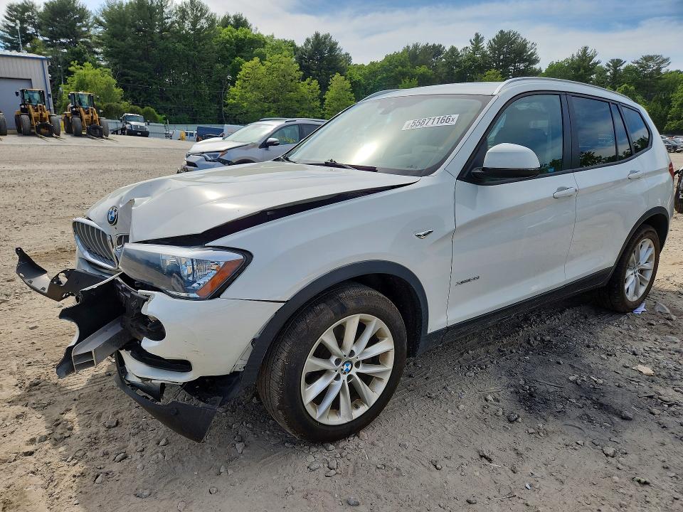 2016 BMW VIN 5UXWX9C57G0D81956 COPART salvage auction — FRONT END, Ma - Cert Of Title-Reconstrctd Coll, sold $1,600 on 2026-07-13 (photo 1)