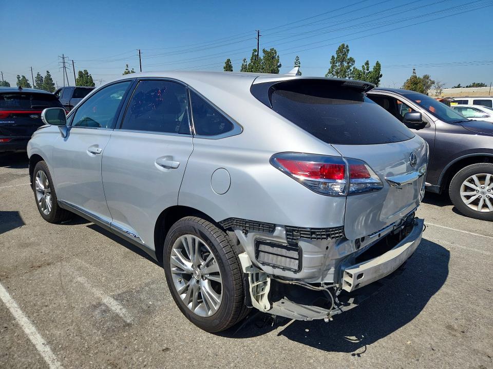 2013 Lexus Rx VIN JTJZB1BA2D2410092 COPART salvage auction — FRONT END, Ca - Salvage Certificate, sold $4,150 on 2026-07-09 (photo 2)