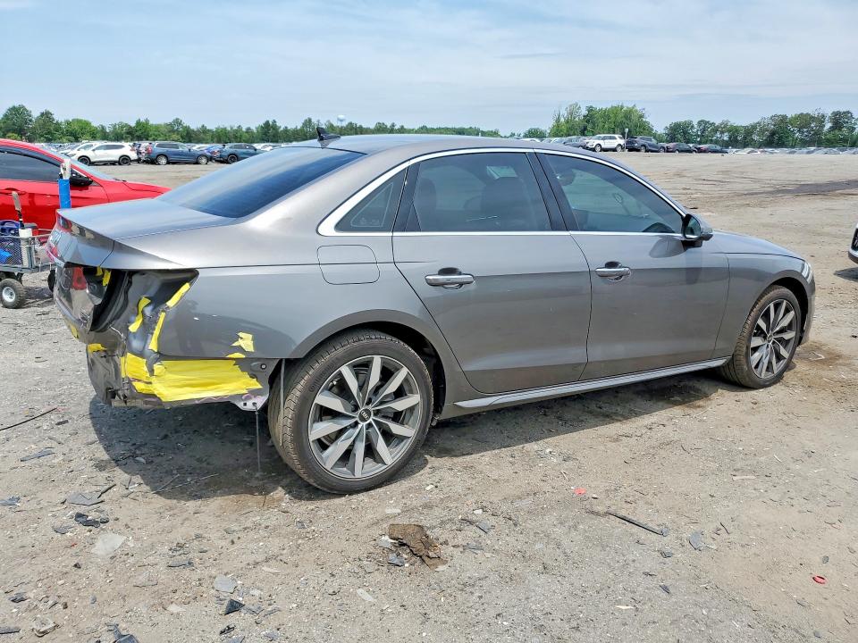 2022 Audi A4 VIN WAUBBAF47NN011166 COPART salvage auction — REAR END, Va - Cert Of Title - Salvage, sold $200 on 2026-07-29 (photo 3)