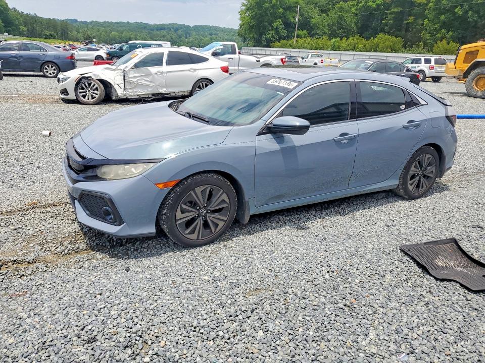 2017 Honda Civic VIN SHHFK7H51HU224211 COPART salvage auction — REAR END, Nc - Salvage Certificate Of Title, sold $2,100 on 2026-07-30 (photo 1)