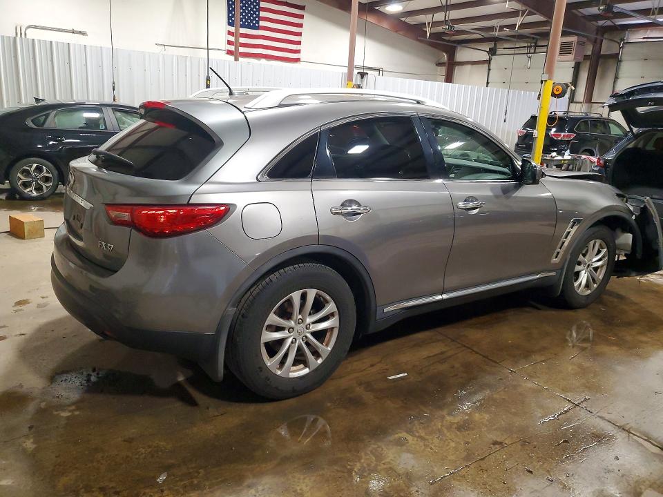 2013 Infiniti Fx37 VIN JN8CS1MW9DM172851 COPART salvage auction — FRONT END, Pa - Certificate Of Salvage, sold $850 on 2026-07-31 (photo 3)