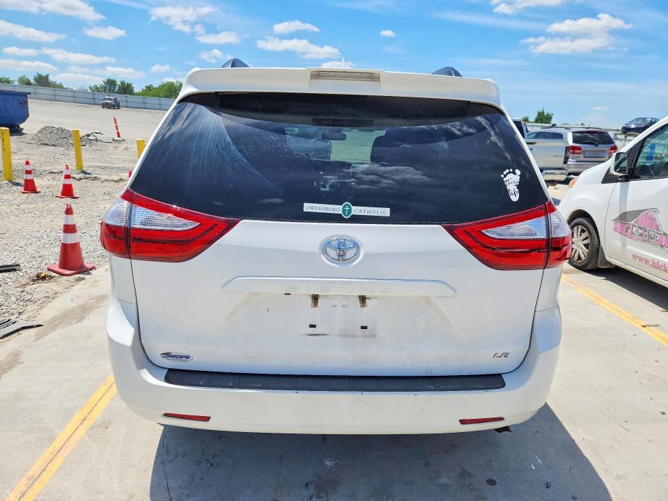 2019 Toyota Sienna VIN 5TDKZ3DCXKS966313 COPART salvage auction — FRONT END, KY - CERT OF TITLE-SALVAGE, sold $5,400 on 2026-07-09 (photo 6)
