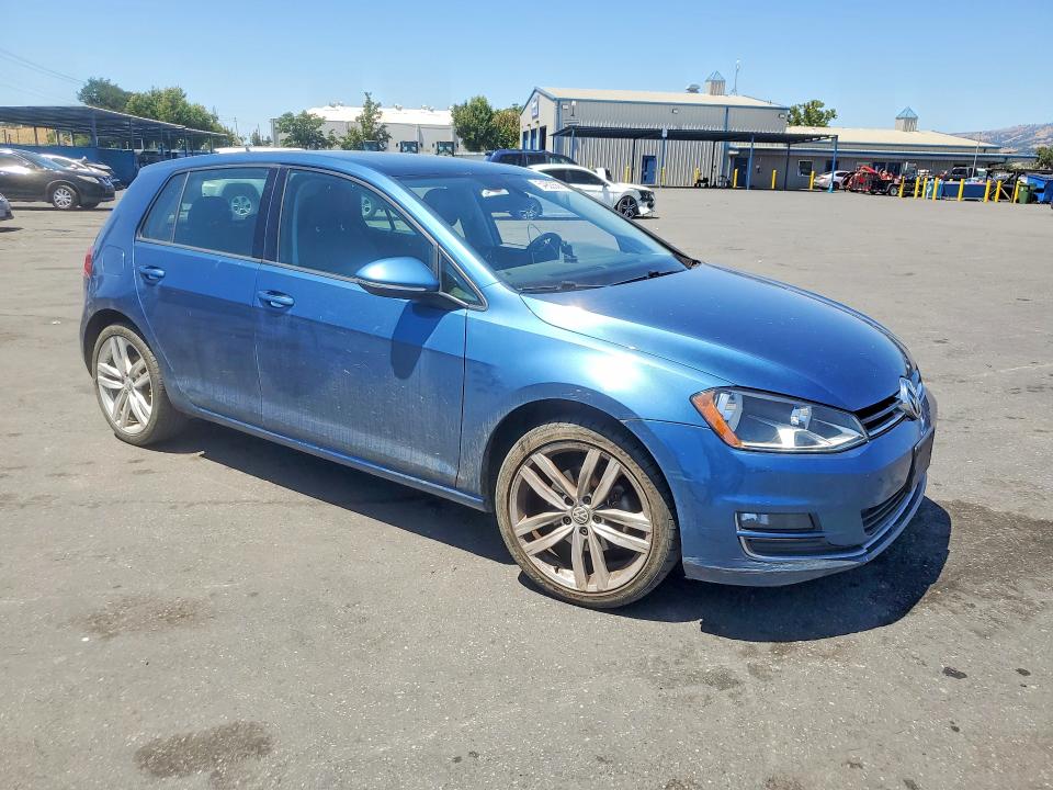 2015 Volkswagen Golf VIN 3VW217AU1FM067077 COPART salvage auction — MECHANICAL, Ca - Salvage Certificate, sold $1,050 on 2026-07-02 (photo 4)