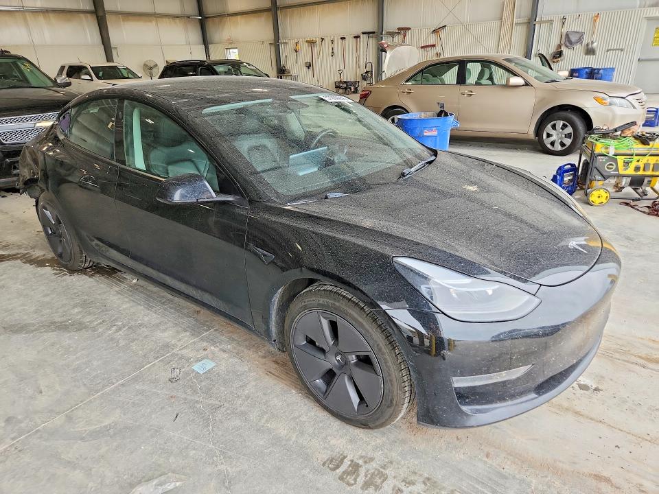 2022 Tesla Model 3 VIN 5YJ3E1EA8NF191326 COPART salvage auction — REAR END, Ne - Cert Of Title-Salvage, sold $825 on 2026-07-21 (photo 4)