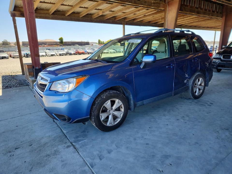 2016 Subaru Forester VIN JF2SJAFC4GH545869 COPART salvage auction — SIDE, Ca - Salvage Certificate, sold $1,350 on 2026-07-09 (photo 1)