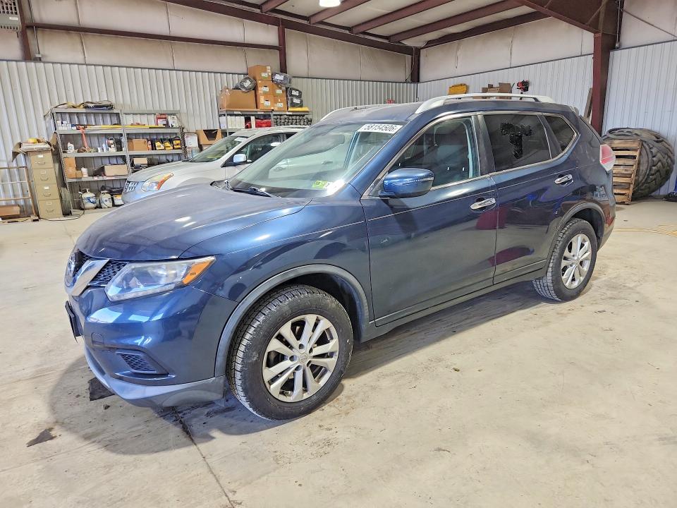 2016 Nissan Rogue VIN KNMAT2MV3GP713716 COPART salvage auction — FRONT END, Pa - Certificate Of Salvage, sold $1,750 on 2026-07-10 (photo 1)